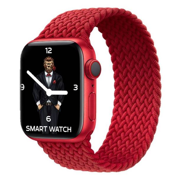 Green Braided Solo Loop Strap - Red 38mm. 40mm