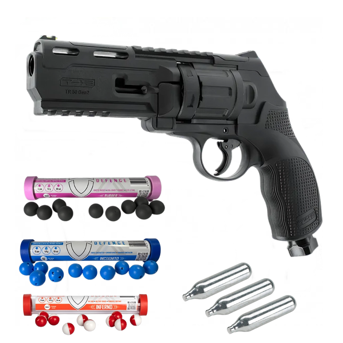 Umarex HDR50 CO2 Revolver - Rubber & Incognito Combo