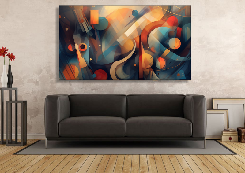 Canvas Wall Art - Abstract Jazz Colours - IM0410