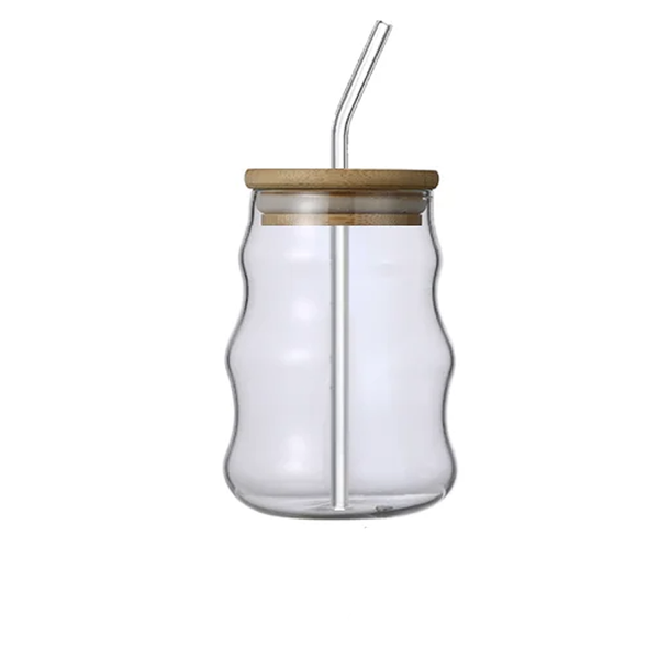Drinking Glasses With Glass Straw- YJA-3