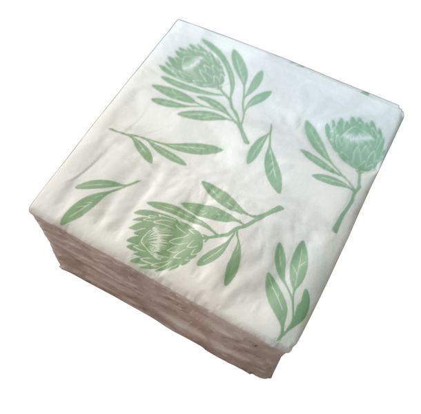 2 Ply Fynbos Green Serviettes100
