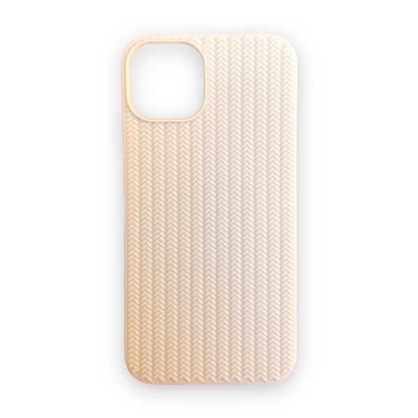 AMA Geometric Textured Phone Case For iPhone 13 - Beige