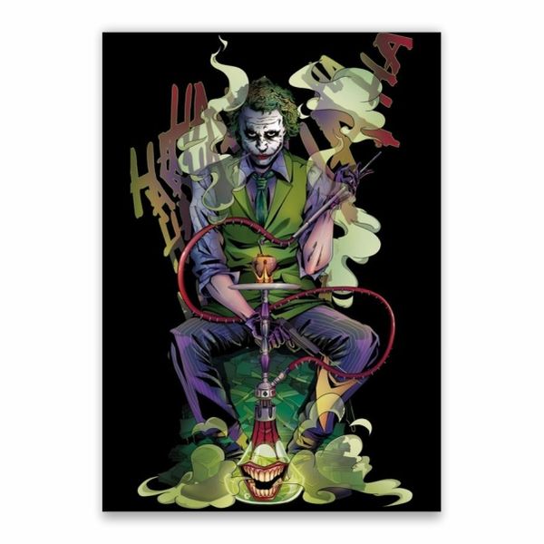 Joker Smoking Shisha Poster - A1