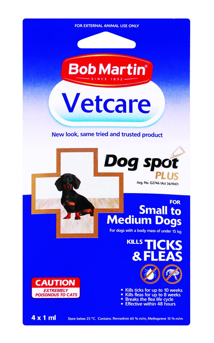 Bob martin flea and tick clearance spot on for small dogs