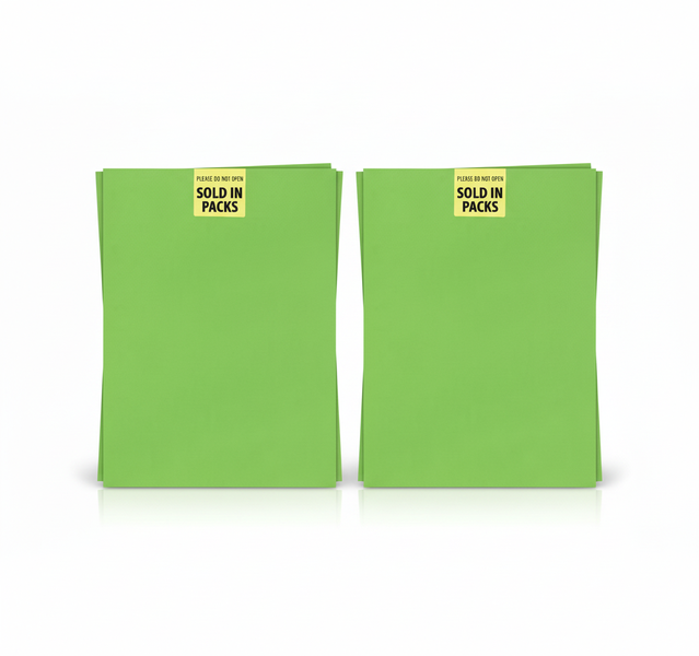 Art+Craft A2 Green Board Sheets 160g - 5 Piece Set for Crafting - 2 Pack