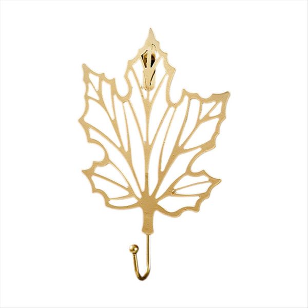 Vintage Metal Leaf Hook Creative Towel Hat Storage Racks Style 1