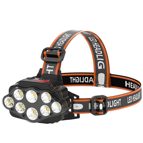 Head Lamp 8 Light Source Matric-High Power Led Light-CC-68