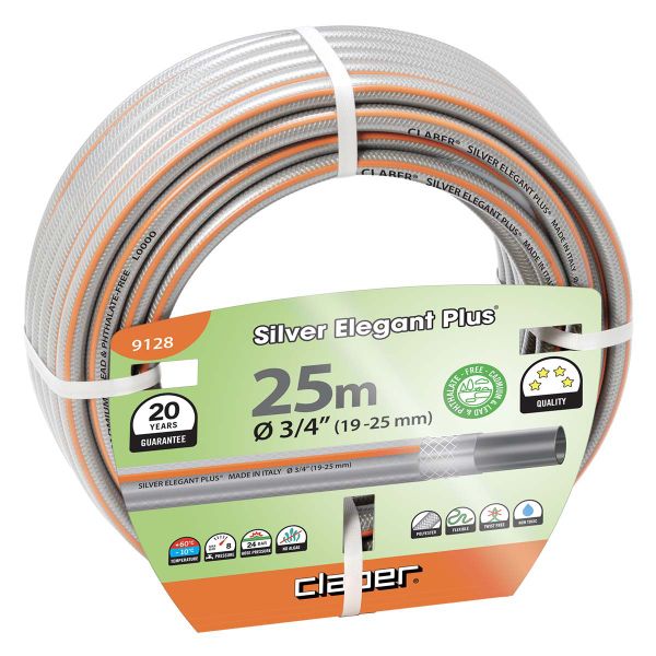Claber 3/4" Silver Elegant Plus Hose 25m