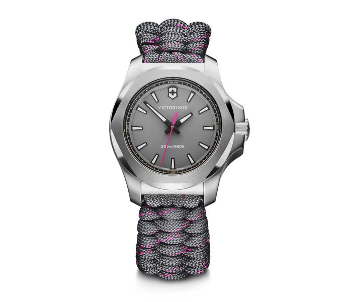 Victorinox Swiss Army - INOX V Watch 241771 Grey Dial - Grey/Pink Strap