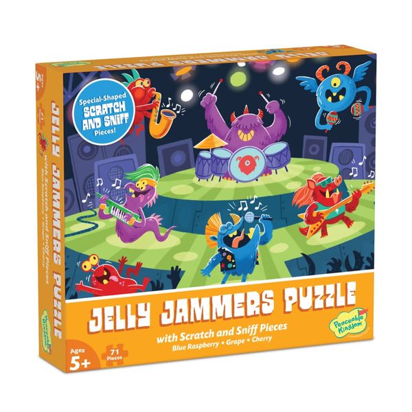 Peaceable Kingdom Scratch And Sniff Puzzle Jelly Jammers