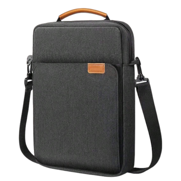 Minimalistic Multi-Compartment Tablet &amp; Laptop Shoulder Sleeve Bag - Pink