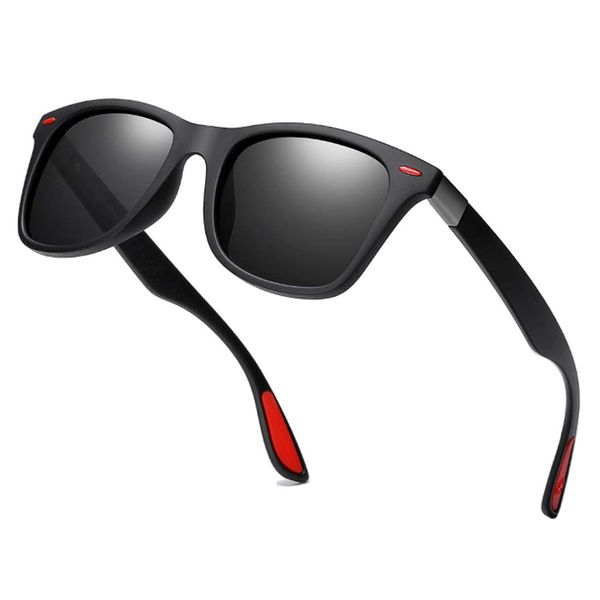 Sophie Moda- TR 90 Polarized Retro Square Frame TAC Lens Sunglasses
