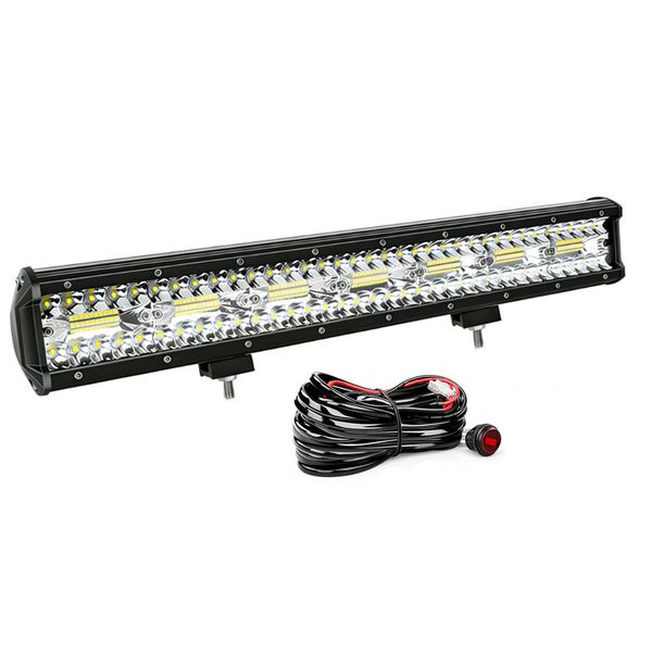 480W Triple Row LED Light Bar 160 Light Waterproof Off Road Driving Lights