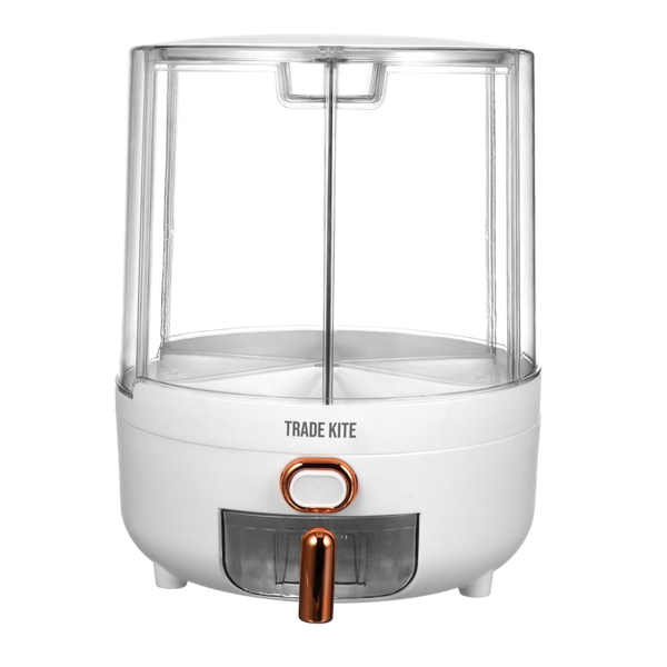 Trade Kite Grain Storage Container, Rotating Rice Dispenser, 6-box Organize