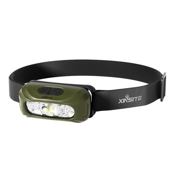 Rechargeable Super Bright Sensor Headlamp - Lightweight &amp; Waterproof