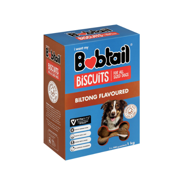 Bobtail- Biltong Flavour Biscuits 1 kg x 2 Pack