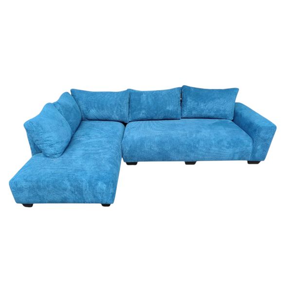 TACH LUXURE - Natalia L Shape Couch - Corduroy (Right Hand Side)