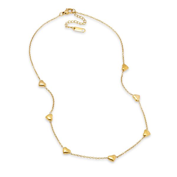 Steel My Heart Waterproof Heart Charm Stainless Steel Necklace