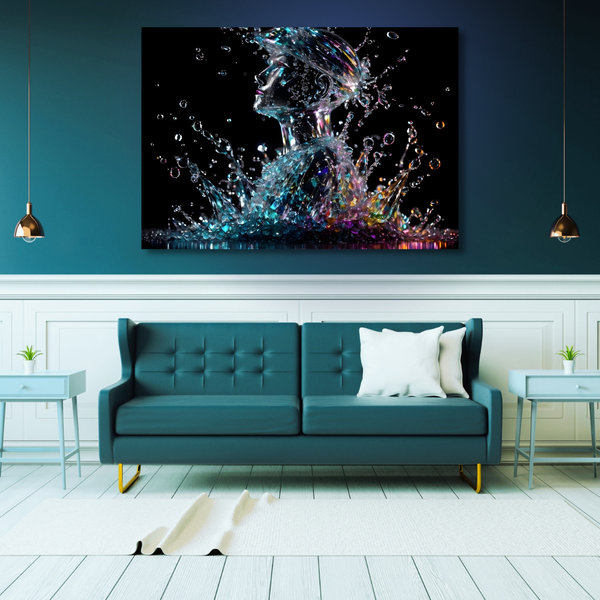 Canvas Wall Art Decor - Water Silhouette Artwork