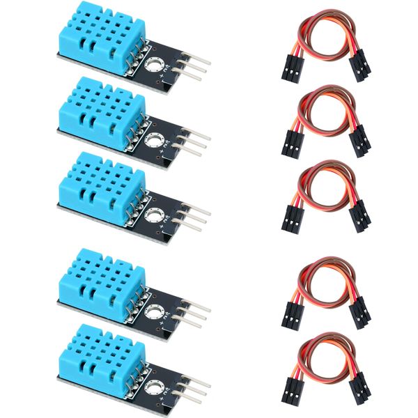 5pcs DHT11 Digital Temperature Humidity Sensor Module