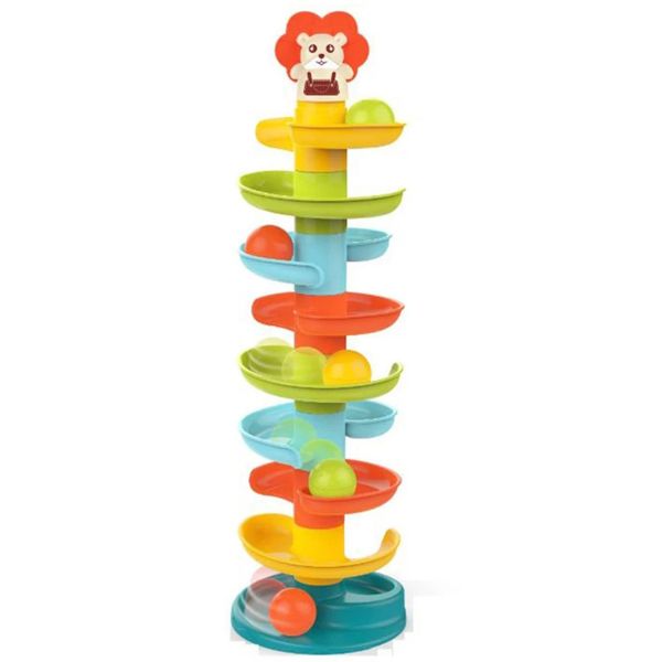 Lion Roll Ball Tower Toy - Toys for Babies