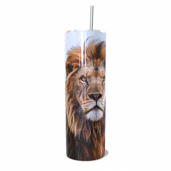 Lion Designed by Local Artist Skinny Tumbler