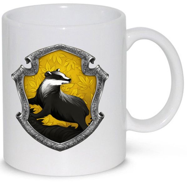 Harry Potter Hufflepuff House Seal Ceramic Coffee Mug (11Oz Standard Size)