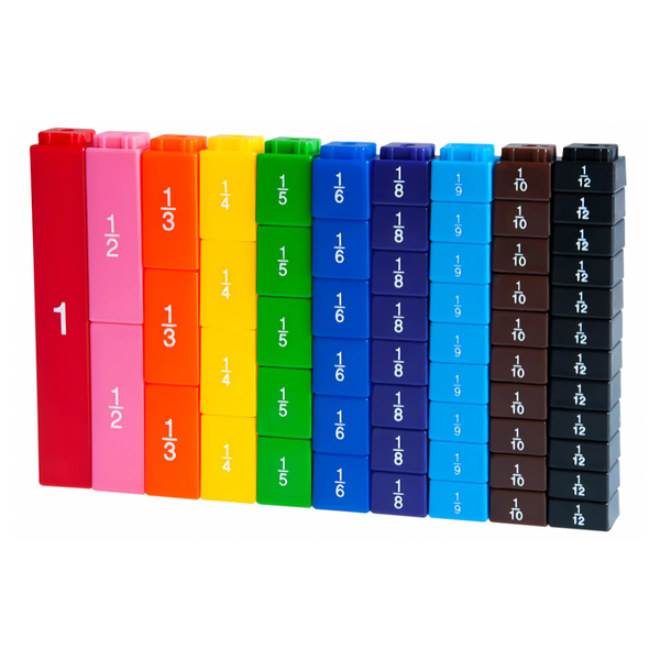 Greenbean - Equivalency Cubes - Fraction Learning Set - 60 Pieces