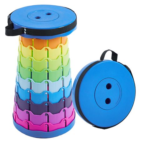 Folding Stool Portable Camping Chair Outdoor Seat Retractable Telescopic Image