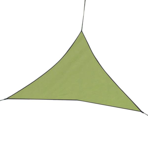 3X3M Waterproof Triple-cornered Outdoor Shade Sail Cloth-Light Green