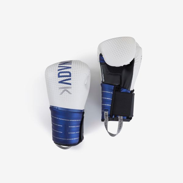 Outshock Boxing Gloves 500 - White &amp; Blue