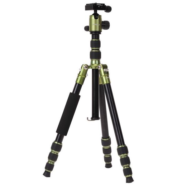 PRO.J Professional Aluminium Travel Tripod 8kg Capacity Green - A401GN