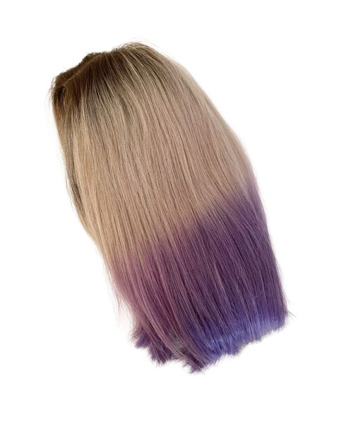 12-Inch 2-Tone Purple Wig