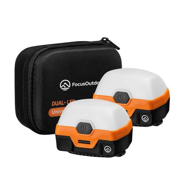 FocusOutdoor Compact Rechargeable Magnetic LED Dual Mode Camping Tent Light