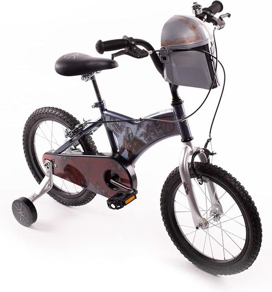 Mandalorian Kids Bicycle with Training Wheels and Front Basket