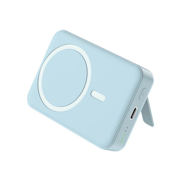 10,000 mAh magsafe wireless power bank light blue colour CX100