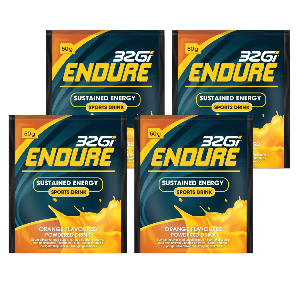32Gi |Endure Sports Drink | Sustained Energy | Orange |50g| 4 Sachets
