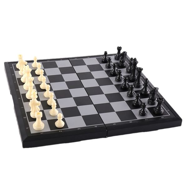 9.6 Inch Foldable Magnetic Chess Set Travel Game for Adults Kids Home Use