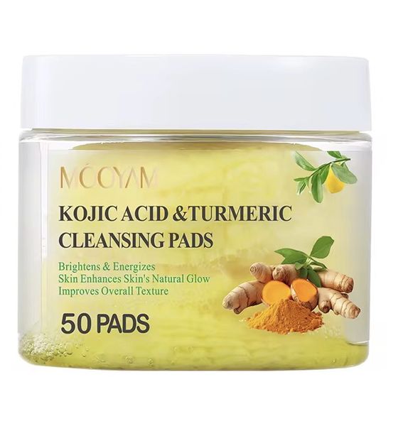 Mooyam Kojic Acid &amp; Turmeric Cleansing Pads - 50 Pads