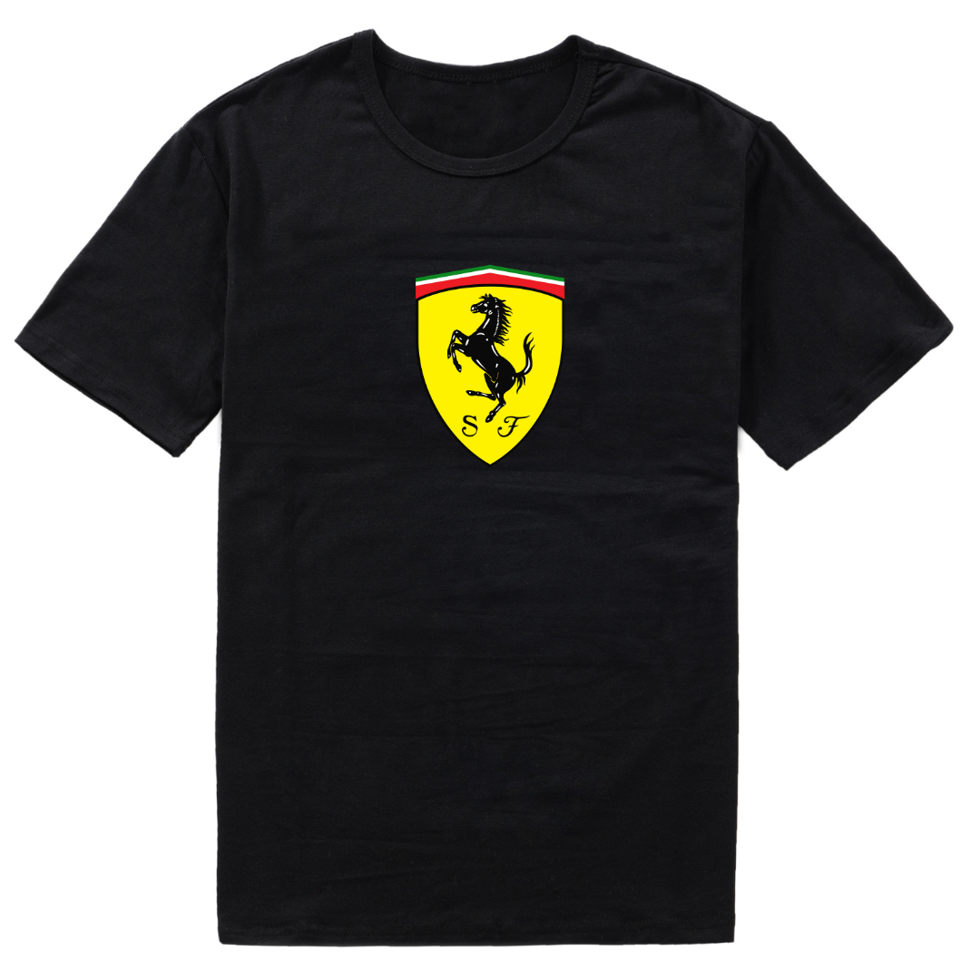 Katz Designs - Black Short Sleeve T Shirt -Ferrari | Shop Today. Get it ...