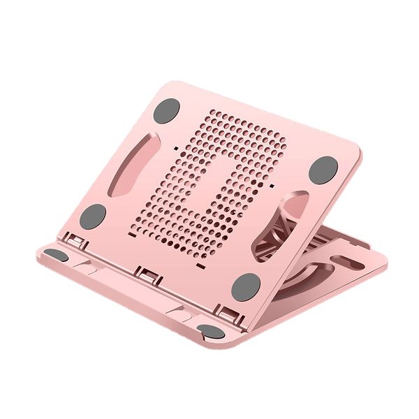 Laptop Holder Foldable 8Gears Adjustable Portable Laptop Cooling Stand Pink