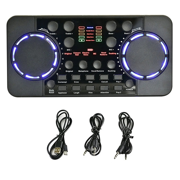 V300 Pro Sound Card Bluetooth-compatible Audio Interface Mixer