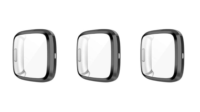Protective Case and Screen Protector for Fitbit Versa 2 Pack of 3