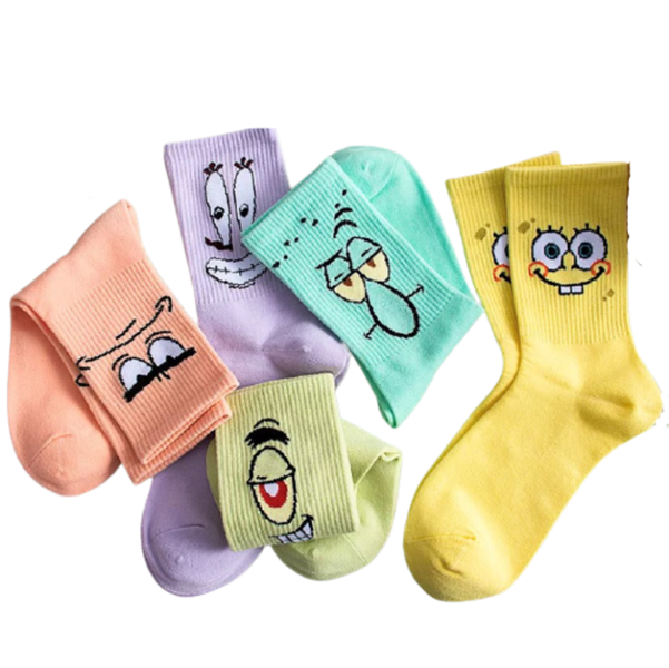 Zeusling SpongeBob Sock Collection - 5 Pair