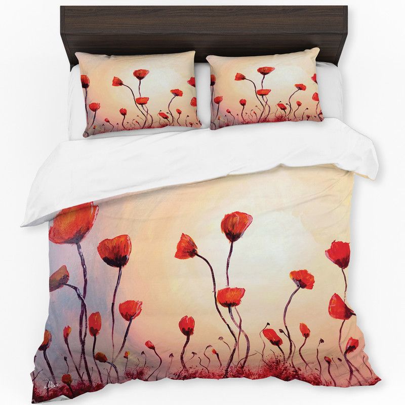 Red Poppies By Wikus Hattingh Duvet Cover Set Shop Today. Get it