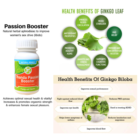 Feelgood Health Thanda Passion Booster Female Herbal Remedy 90