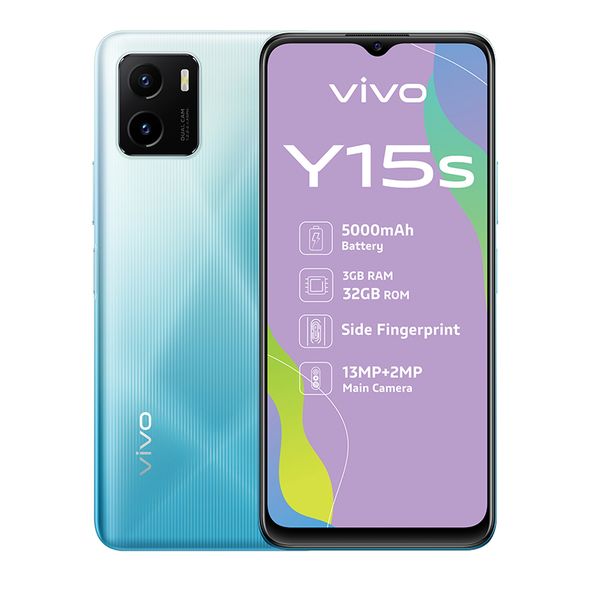 Vivo Y15s Dual Sim 32GB - Wave Green