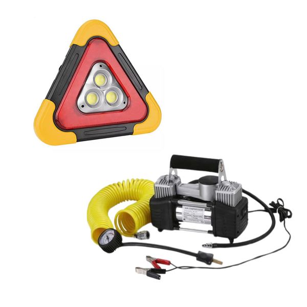Portable Triangle Emergency Flood Light Working image