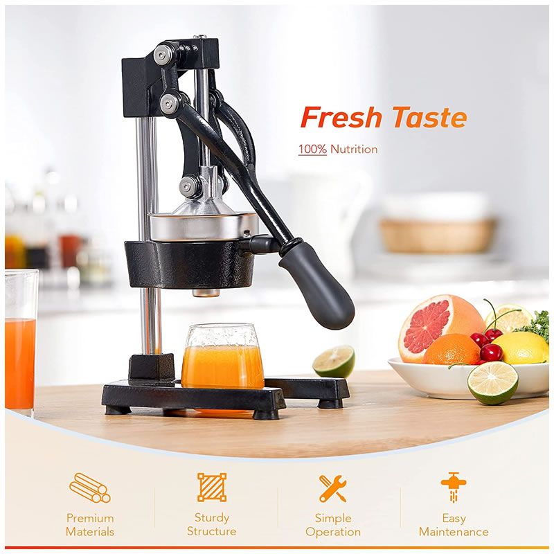 Hand press juice outlet machine