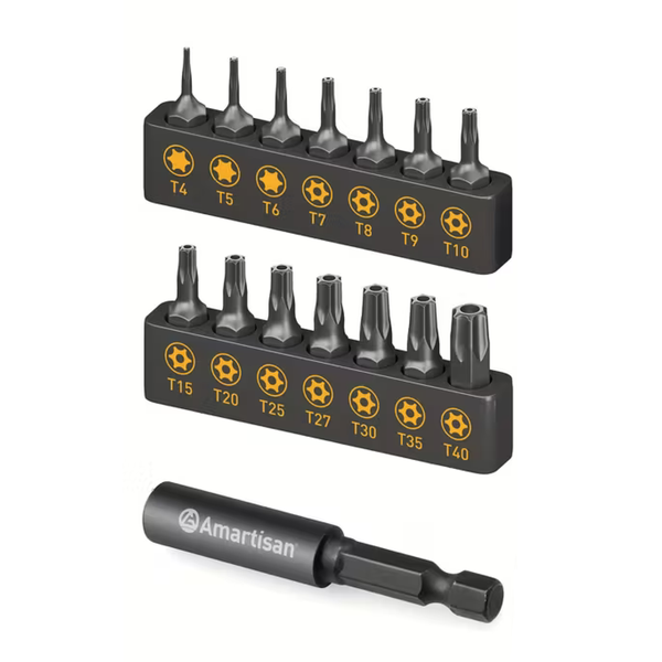 Amartisan 15 piece Torx Screwdriver Bit Kit